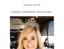Tablet Screenshot of lindsaygrove.com